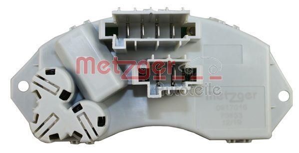 Résistance, pulseur d'air habitacle (Élément de commande, chauffage/ventilation) METZGER ref. 0917016